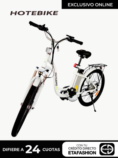 Bicicleta Eléctrica HoteBike A3AL26 / Blanco