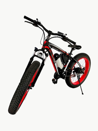 Bicicleta Eléctrica NewWalk City Bike III  / Negro - Rojo 