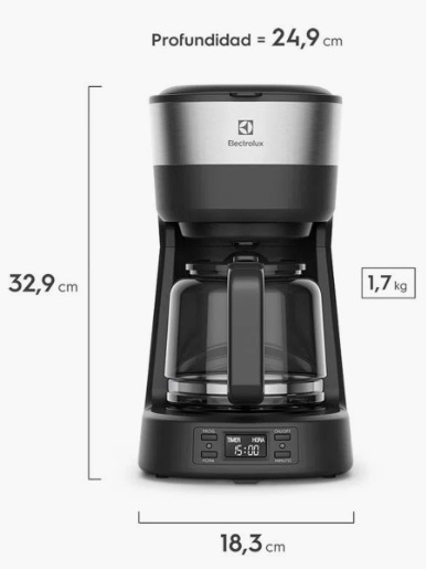 Cafetera Electrolux Experience 800W / Negro