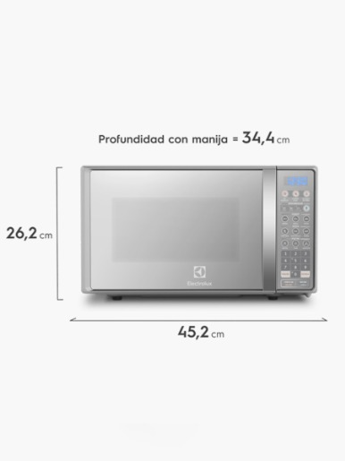 Microondas  Eléctrico Electrolux Freestanding  20 Lts / Silver