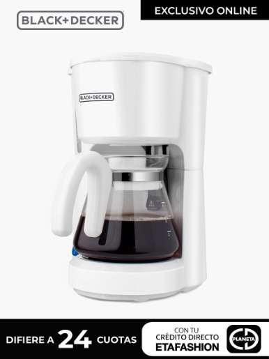 Cafetera Black + Decker  CM0701W / Blanco