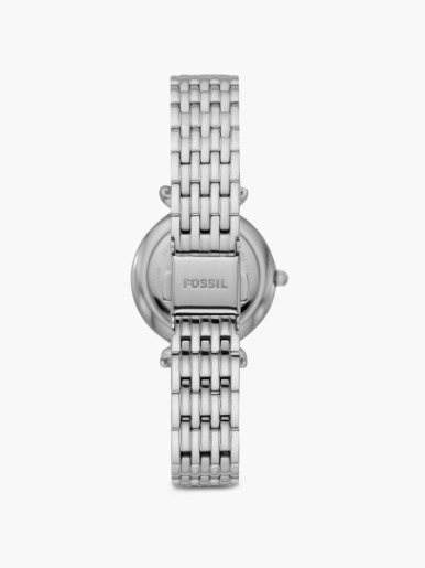 Reloj Fossil Carlie Mini Correa Acero / Plata