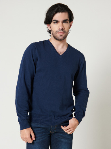 Sweater cuello en V - Etabasic