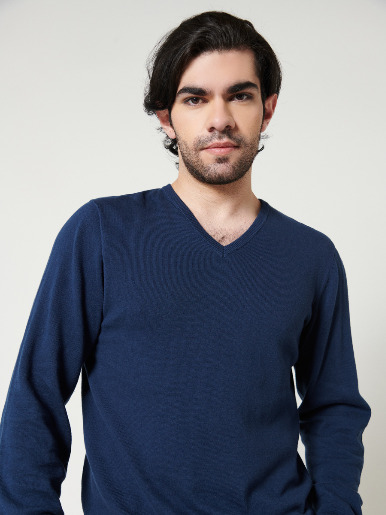 Sweater cuello en V - Etabasic