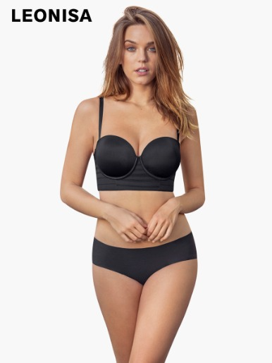 Leonisa - Brasier tipo bustier support strapless.