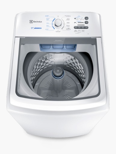 Lavadora Carga Superior Electrolux Essential Care Agitador 17Kg -  Blanco