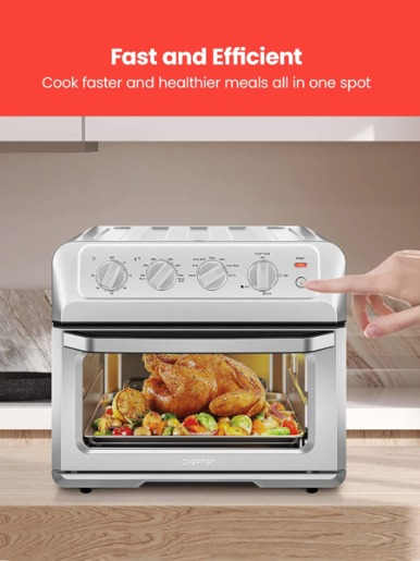 Horno Tostador Airfryer Chefman 7 en 1 / 20 Lts