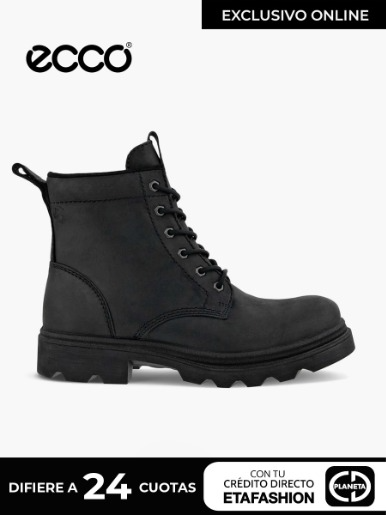 ECCO - Bota Impermeable Grainer / Negro