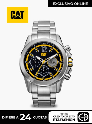 Reloj Análogo Caterpillar Twist UP Multi  / Plata