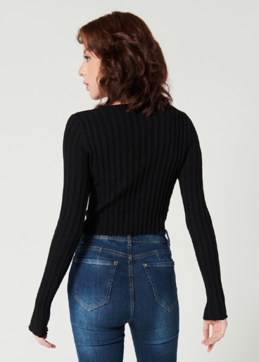 Sweater cuello en V - Navigare