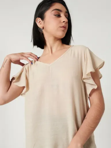 Blusa cuello en V - Labelle