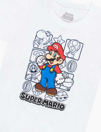 Camiseta Super Mario - Escolar