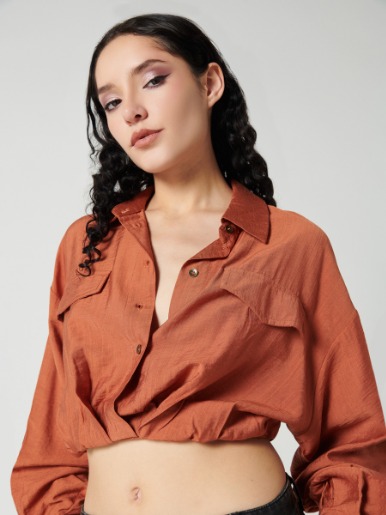 Camisera Crop - Taxi