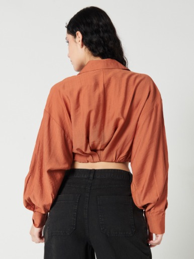 Camisera Crop - Taxi