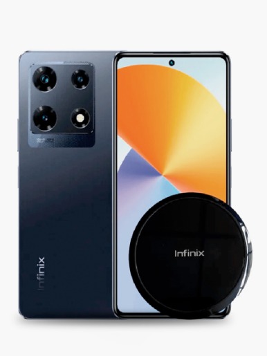 Celular Infinix NOTE 30 Pro 256GB | Negro + Cargador Inalámbrico