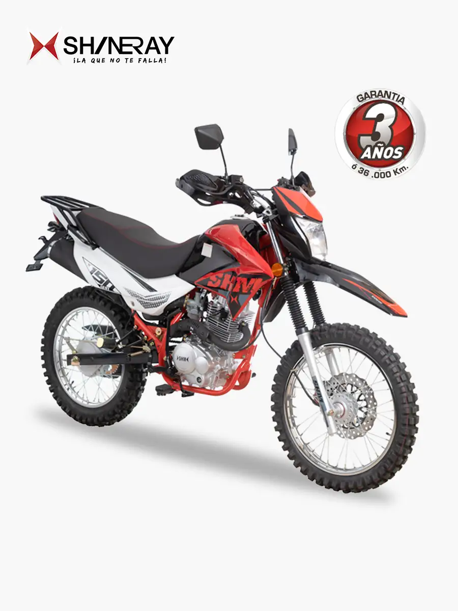 Shineray Army 150 cc - Moto a Gasolina | Rojo