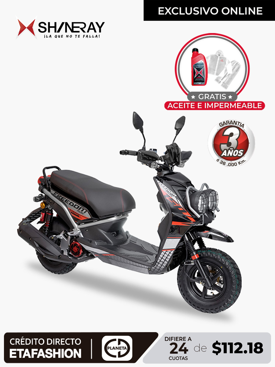 Shineray Freedom 150 cc - Moto a Gasolina | Negro