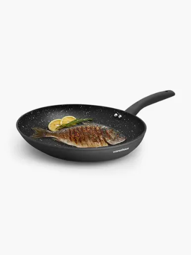 Sartén Warenhaus Grill Ovalado Vulcano 35 cm | Negro