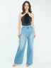 Jean Wide Leg con Apliques Metálicos