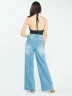 Jean Wide Leg con Apliques Metálicos