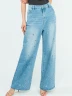 Jean Wide Leg con Apliques Metálicos