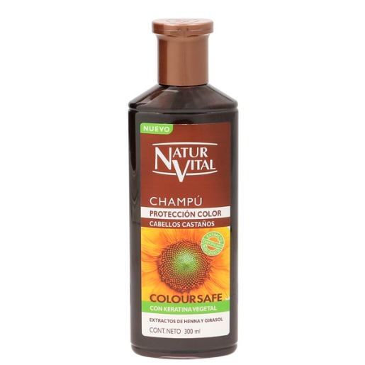 NaturVital Shampoo - Cabellos Castaños - 300ml