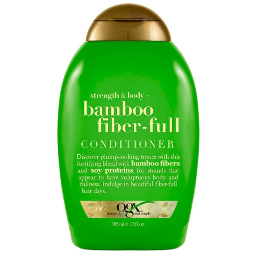 Acondicionador para fortalecer el cabello Ogx Strength & Body + Bamboo Fiber-Full 385 mL