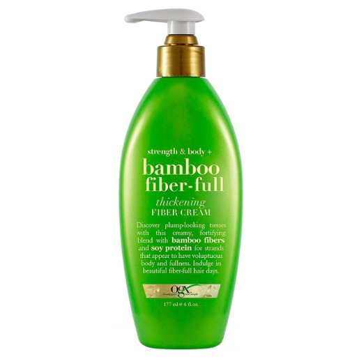 Crema para fortalecer el cabello Ogx Strength & Body + Bamboo Fiber-Full 177 mL