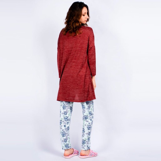 Salida de Cama Robe Wine