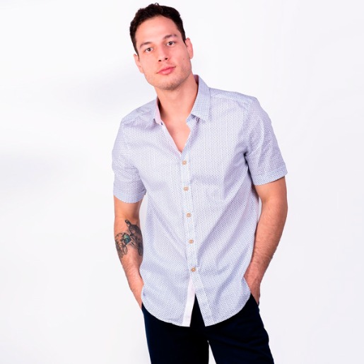 Camisa Manga Corta Estampada