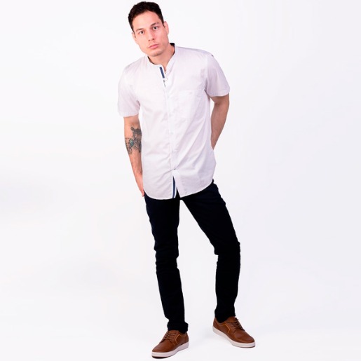 Camisa Cuello Mao