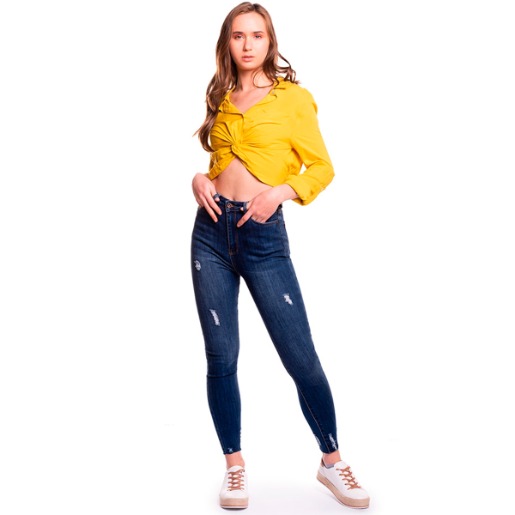 Blusa Básica anudada para Mujer