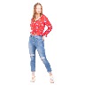 Blusa floreada