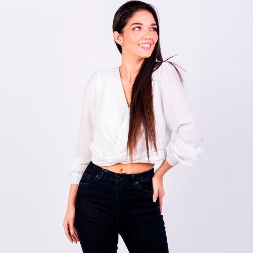 Blusa Moda Manga Larga para Mujer