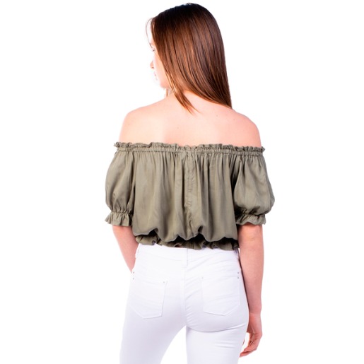 Blusa Botones Crop