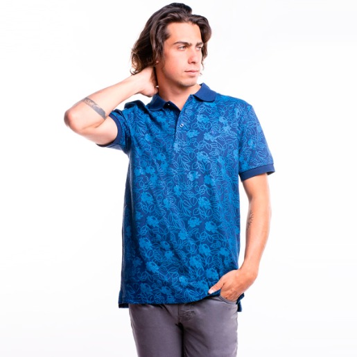Camiseta Polo Floriza para Hombre