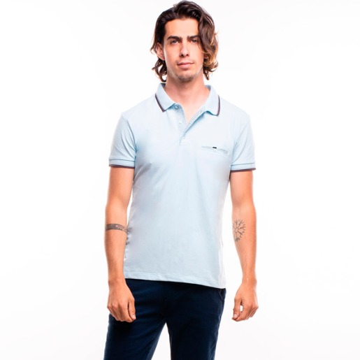 Camiseta Polo Draw Action para Hombre