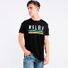Camiseta estampada para hombre Black Relax