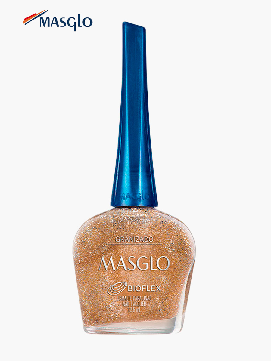 Esmalte Granizado Dorado Masglo