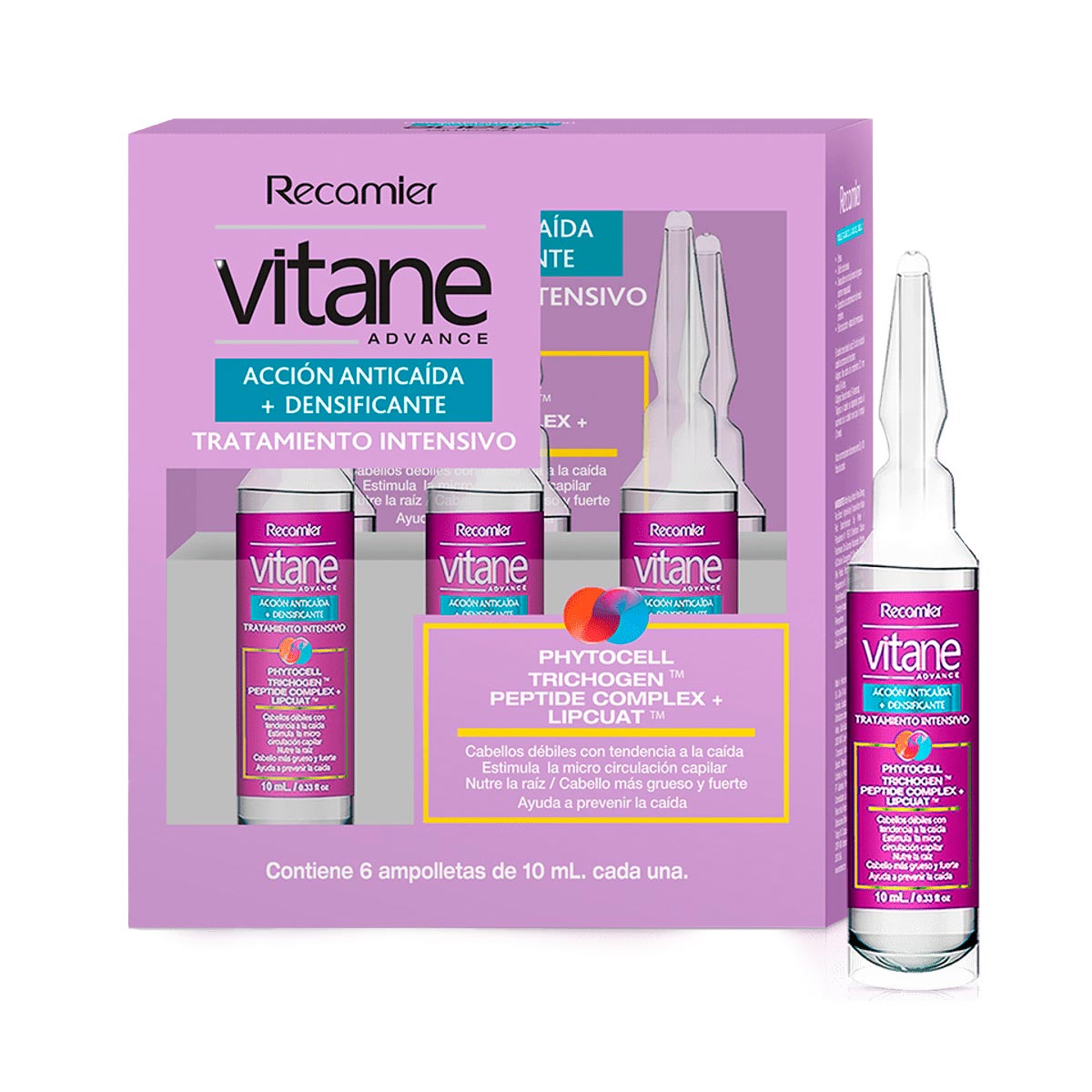Vitane Acción Anticaída + Densificante Shots De Tratamiento