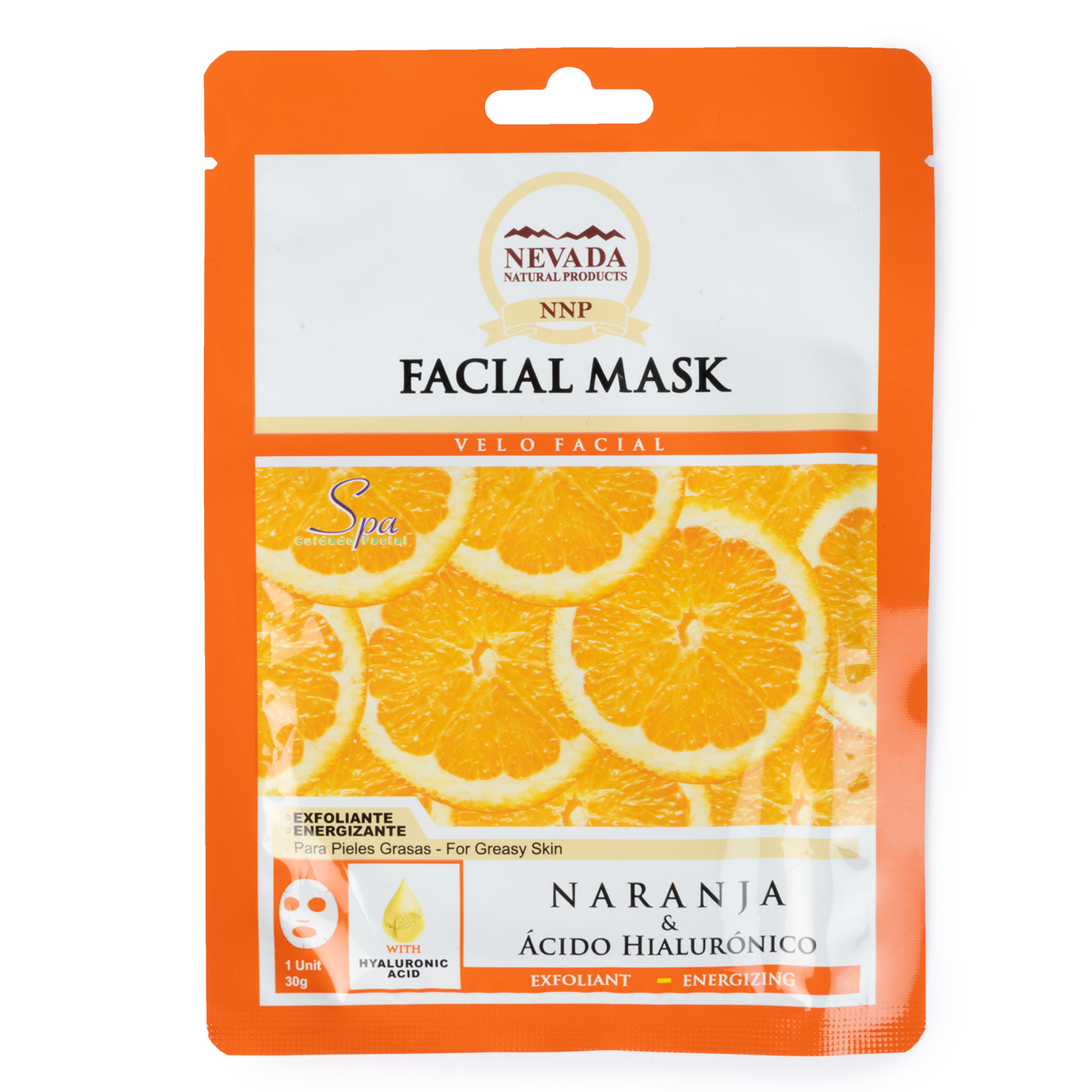 Nevada - Mascarilla Facial Naranja
