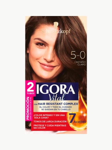 Igora <em class="search-results-highlight">Vital</em> - Tinte Castaño Claro 5.0