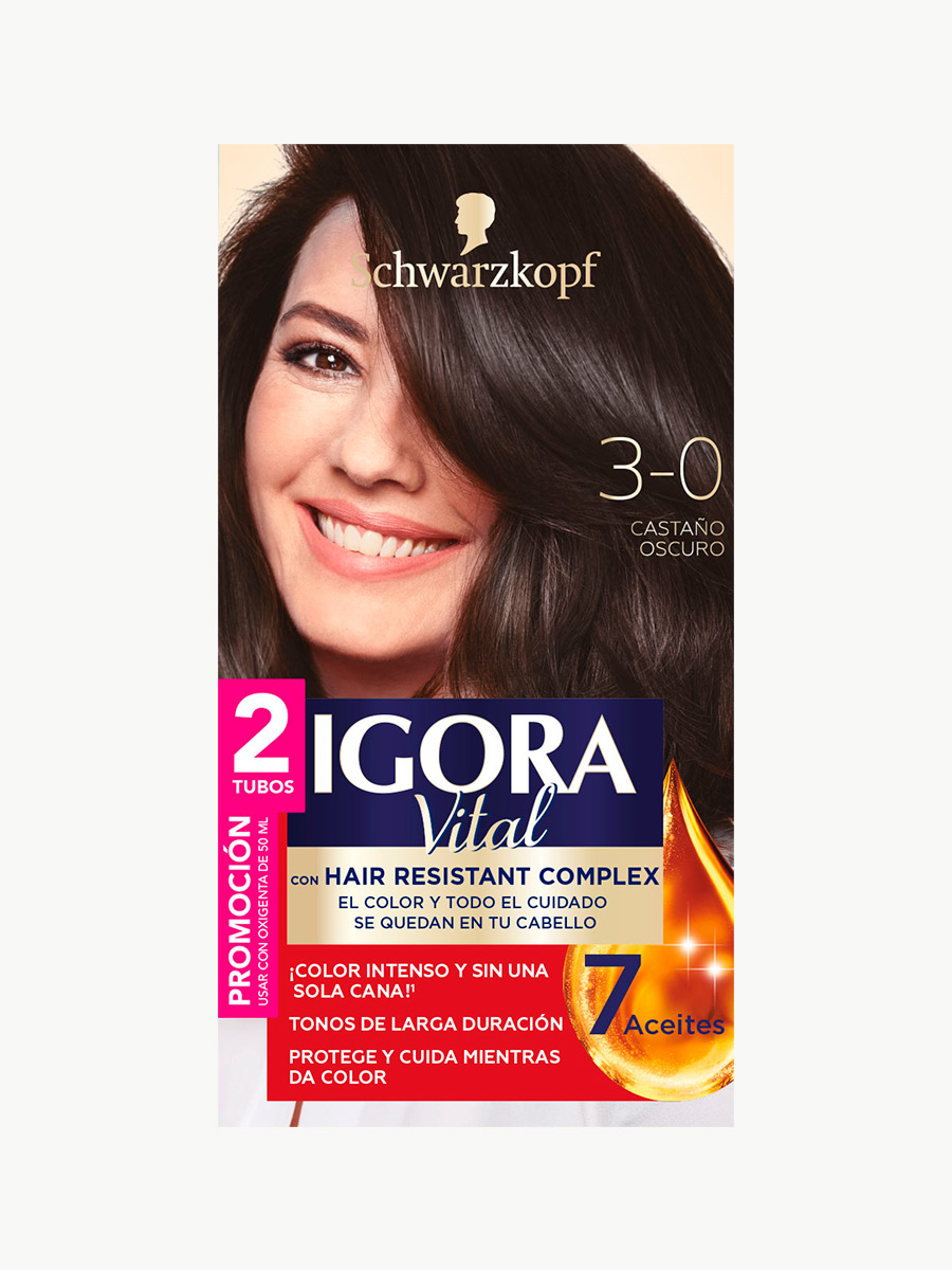 Igora Vital - Tinte Castaño Oscuro 3.0
