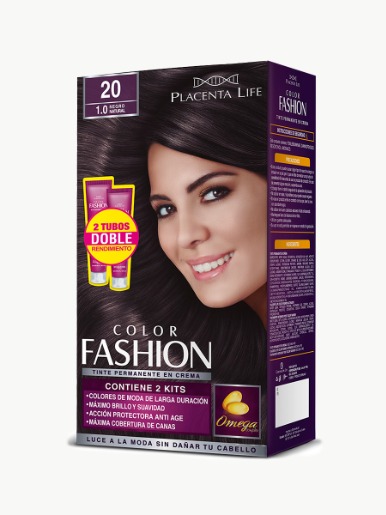 Color Fashion - Tinte 2 Tubos Negro Natural 20/10