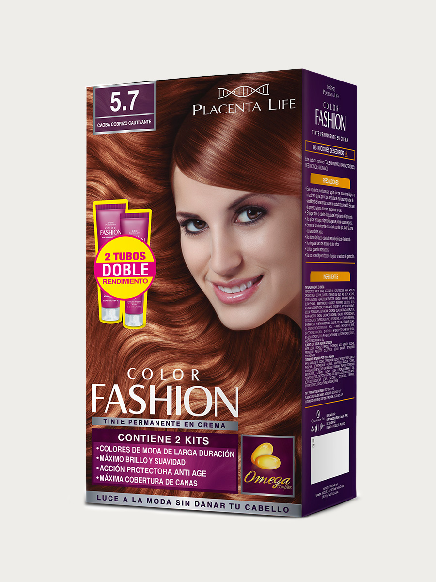 Color Fashion - Tinte Permante Caoba Cobrizo Cautivante 5.7
