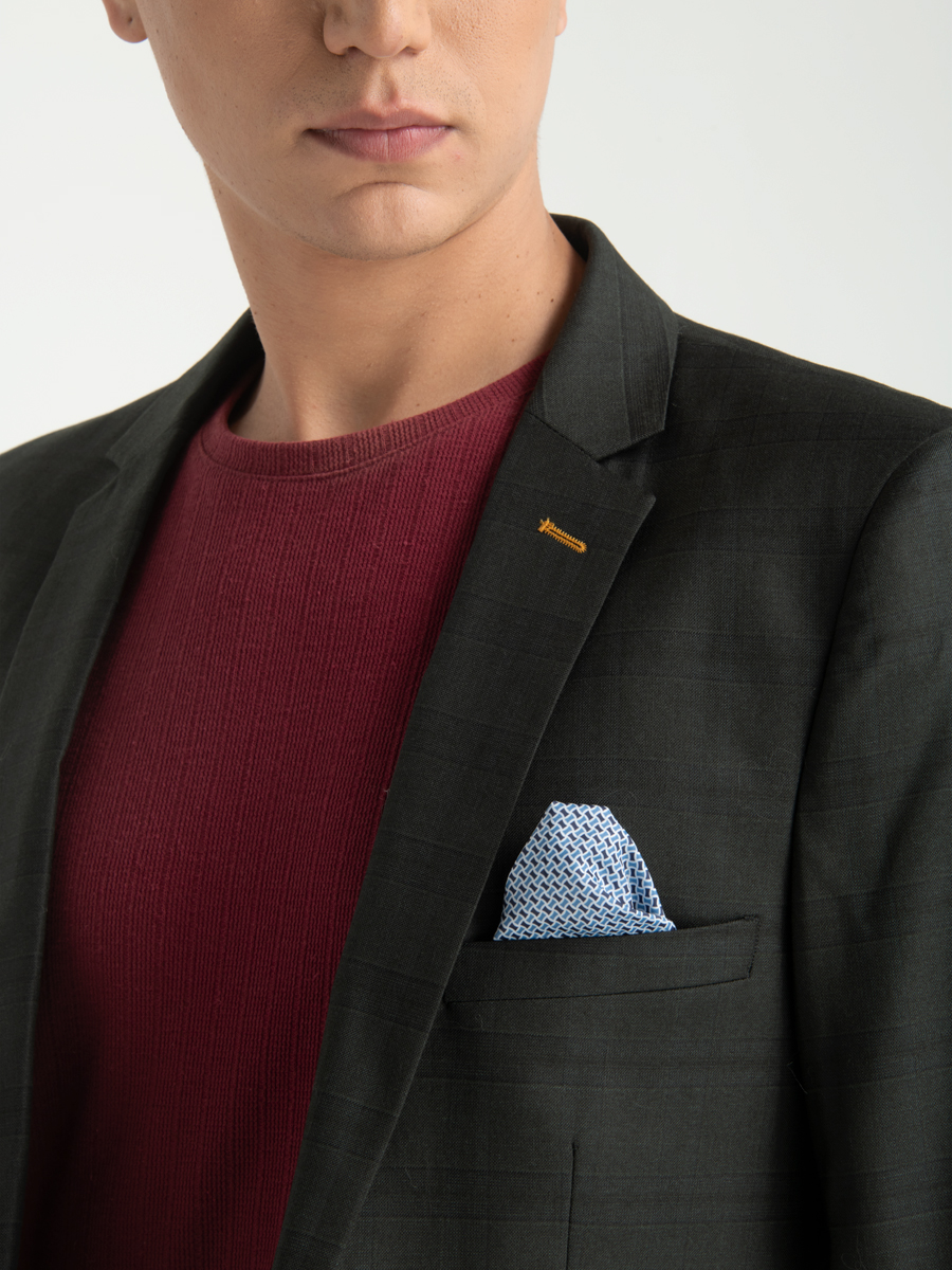 Blazer a Cuadros Negro