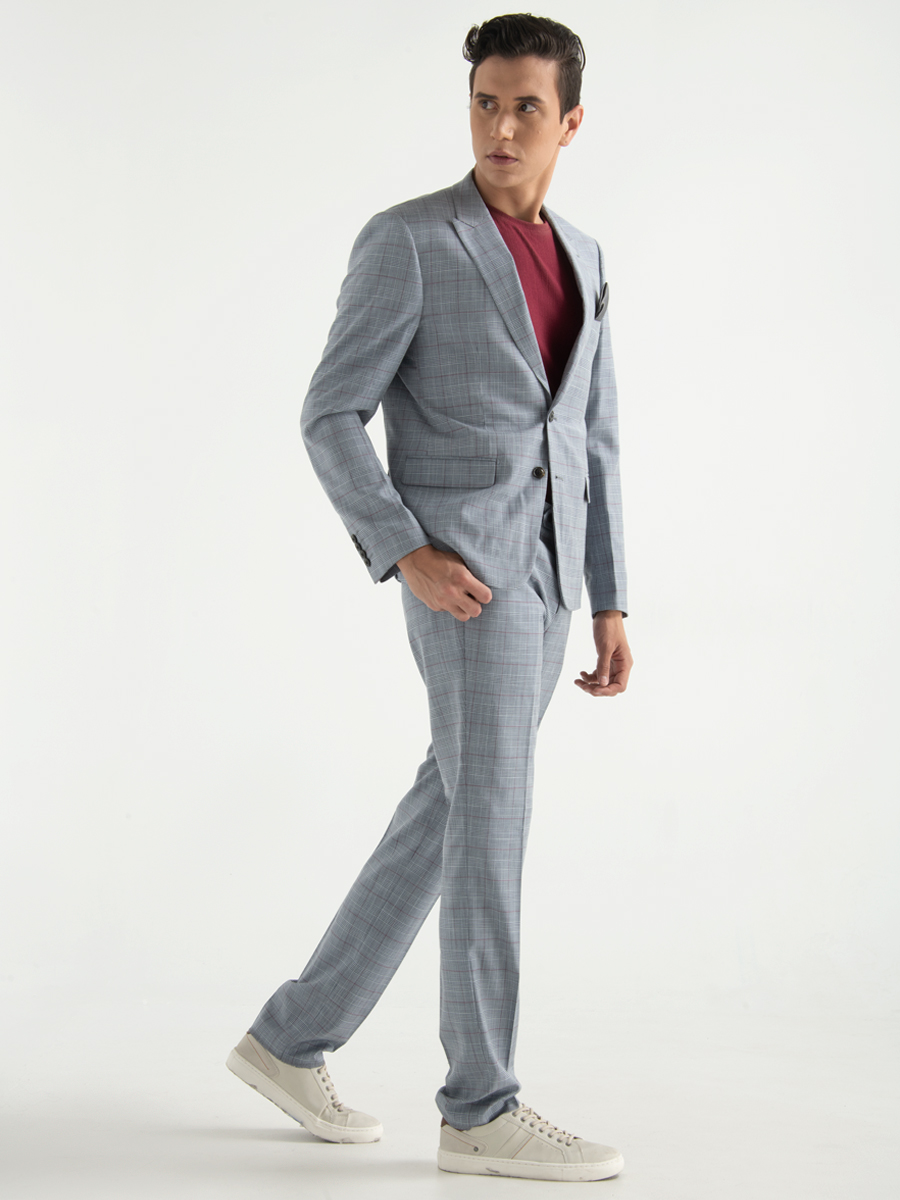 Terno Slim Fit Gris