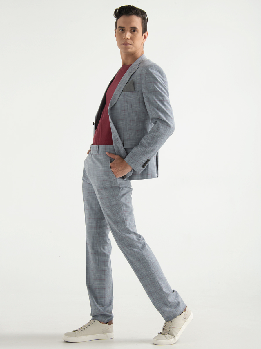 Terno Slim Fit Gris