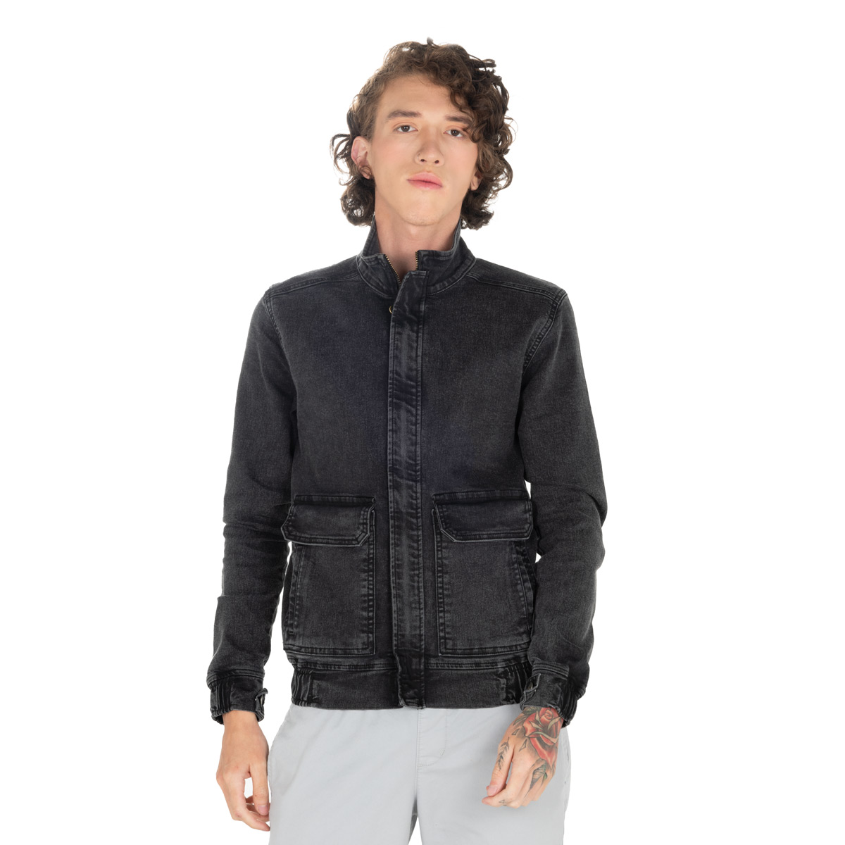 Chaqueta de Jean Negro