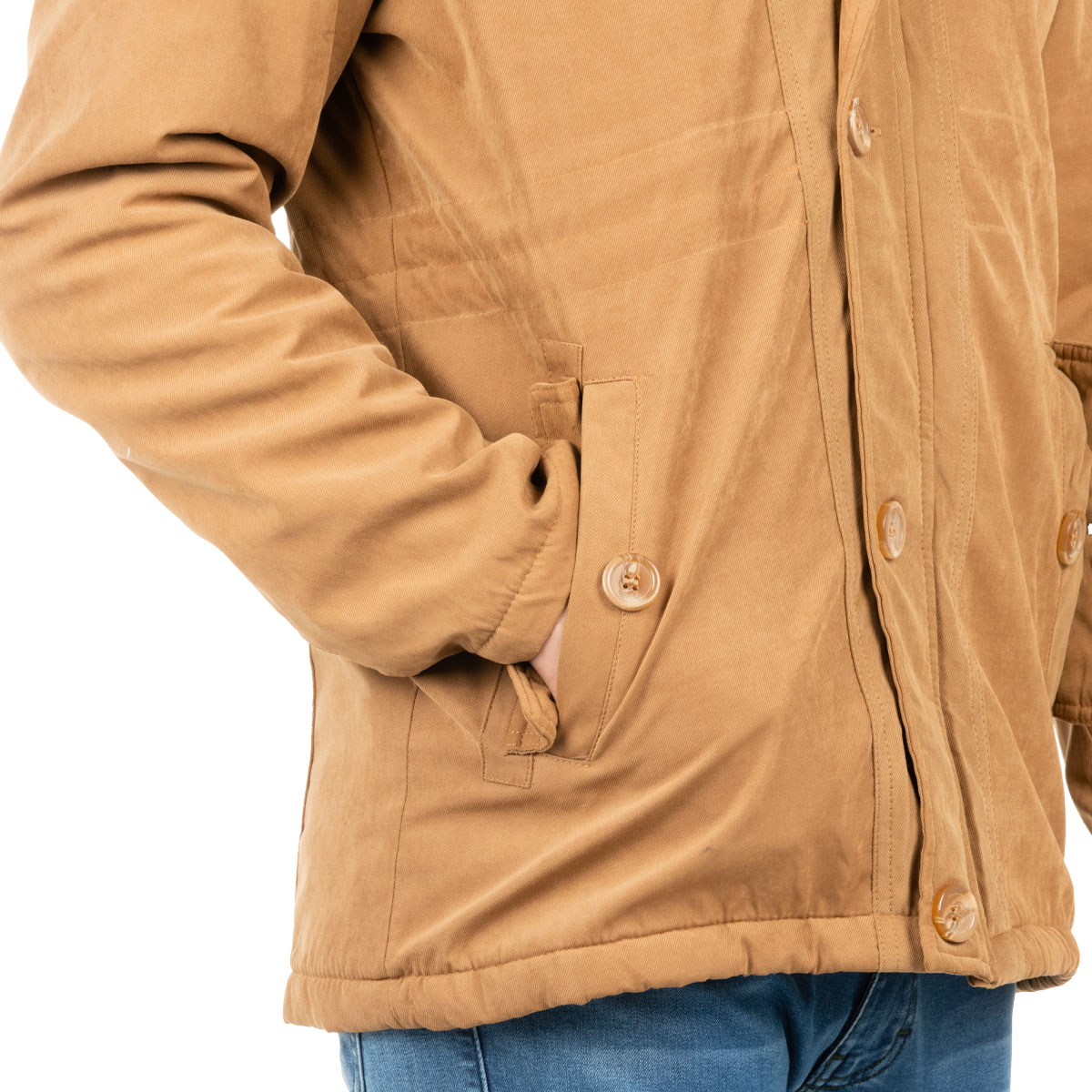 Chaqueta Parka Camel